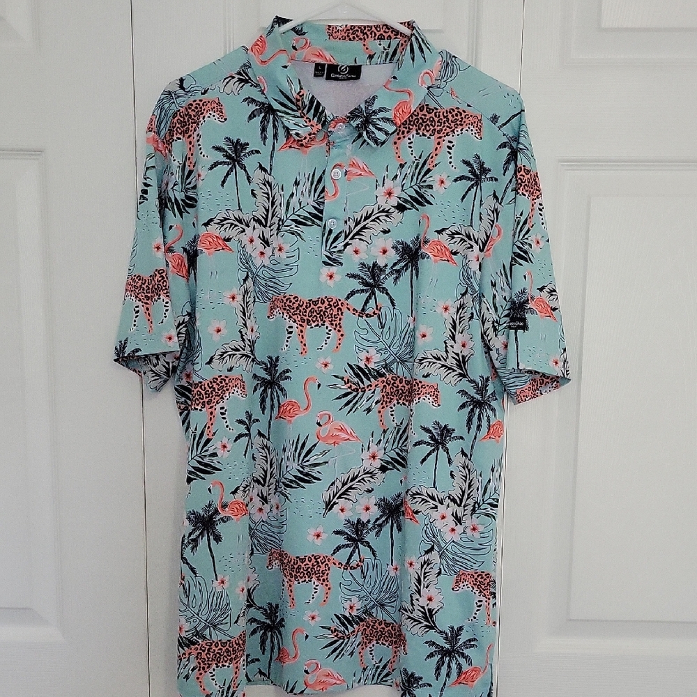Tropical Print Men's Shirt